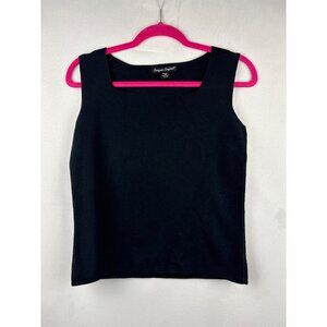Designers Originals Black Sleeveless Petite Medium Top
